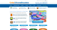 Desktop Screenshot of ordersiliconebracelets.com