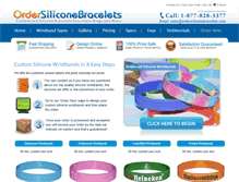 Tablet Screenshot of ordersiliconebracelets.com